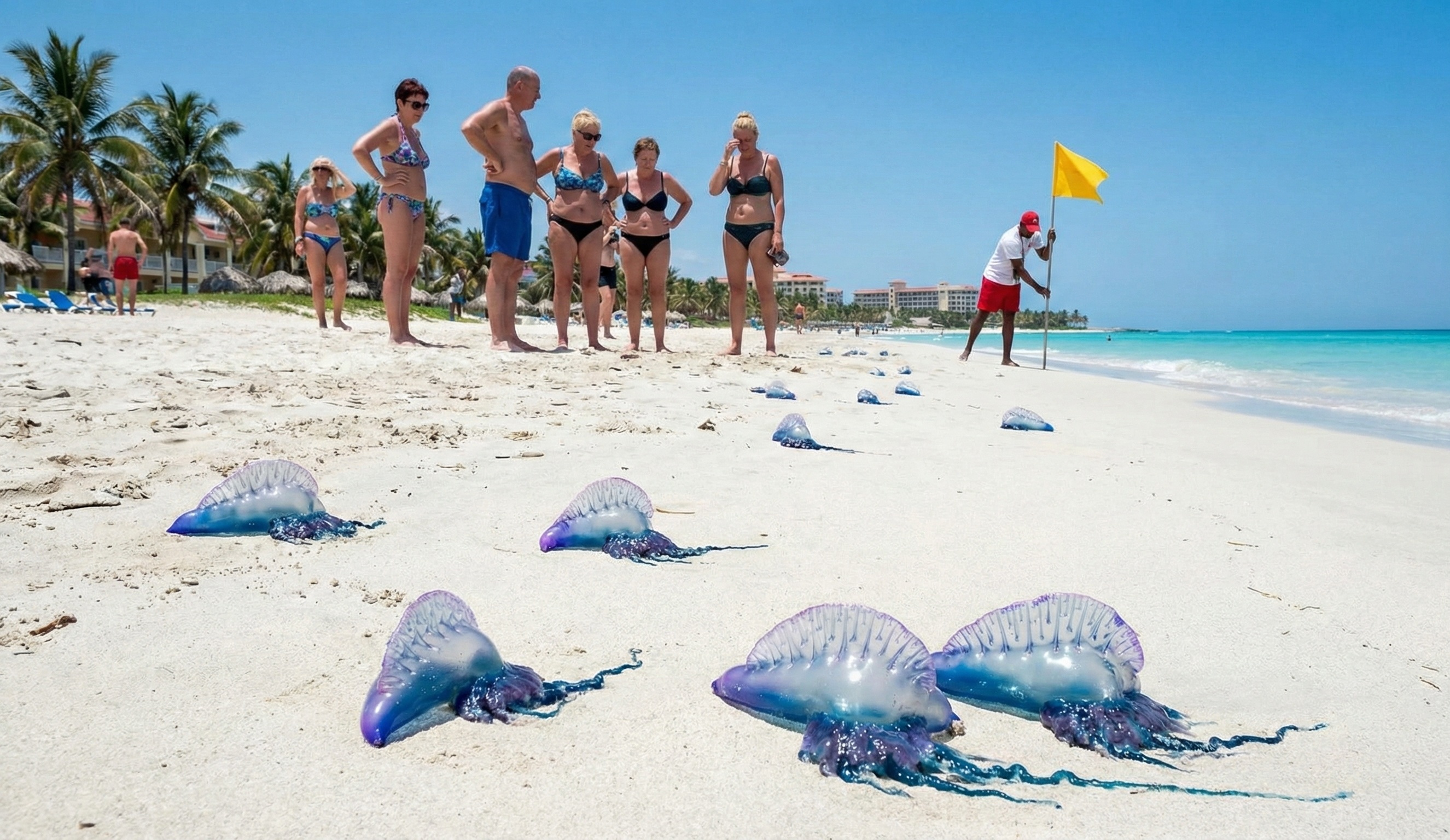 Опасность на пляжах Кубы: как распознать «португальский кораблик»